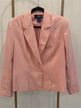 Vintage E.H. Woods Pink Single-Button Blazer
